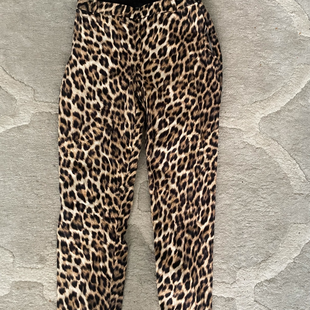 Zara Leopard Print Pants Used As New